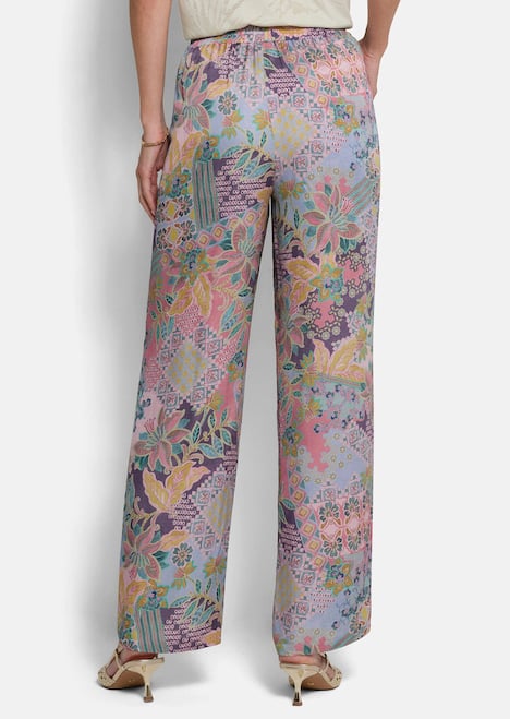 Luftige Sommerhose mit Patch-Muster