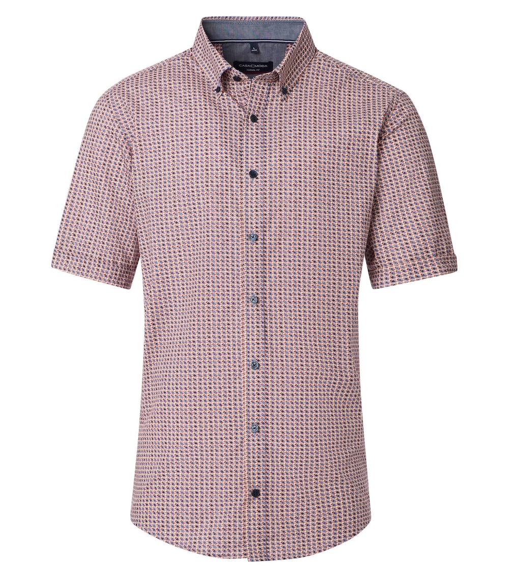 Freizeithemd Kurzarm Print Casual Fit