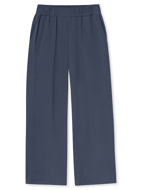 Schiesser Damen Schlafanzug Casual Nightwear blaugrau