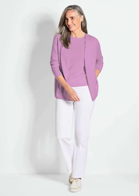 Cardigan in langer offener Form