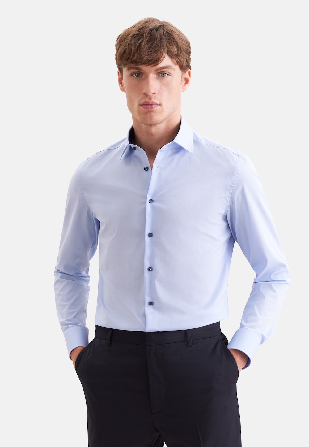 Herren Business Hemd - Uni