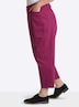 Twill-Hose Bundfaltenhose aus Twill, mit Barrel-Leg normal Elastische Einsätze