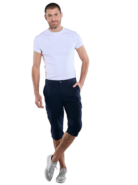 Herren Capri-Hose slim fit , Saphirblau