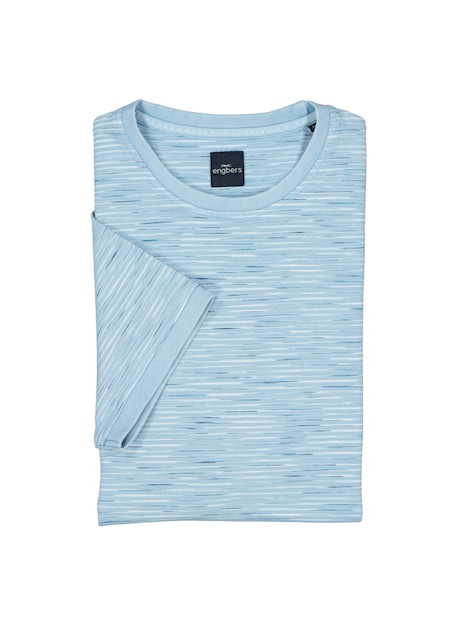 Herren Rundhals T-Shirt , Hellblau