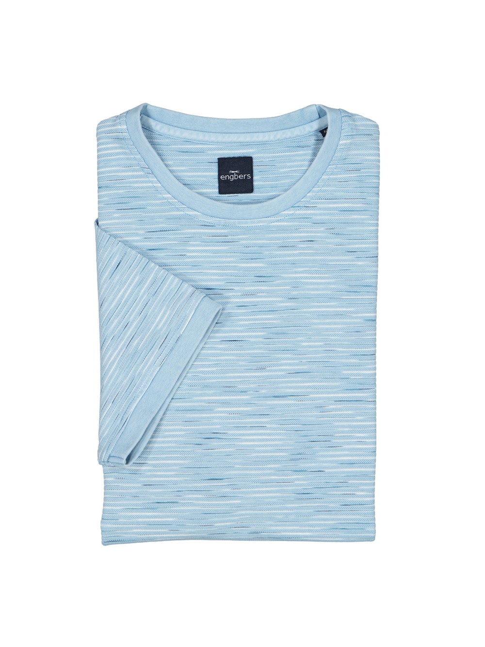 Herren Rundhals T-Shirt , Hellblau