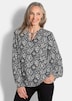 GOLDNER Blouse met print Blouse van viscose, met ruches
