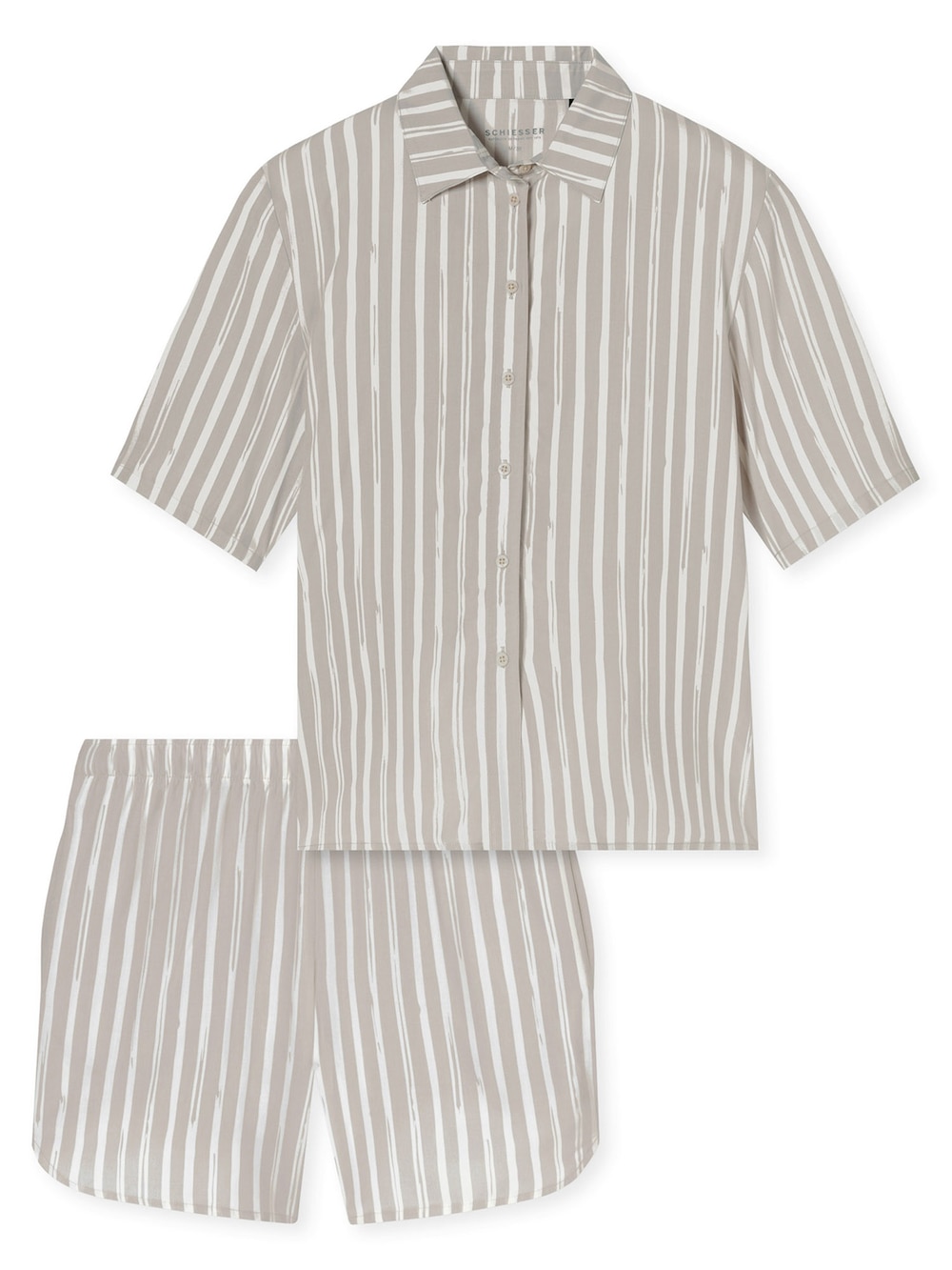 Schiesser Damen Shorty Selected Premium 7/8 - grau-jaspe