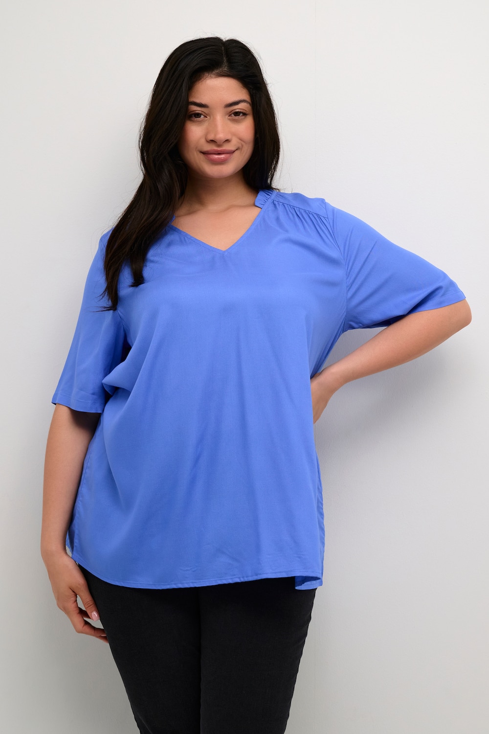 Kurzarm-Bluse A-shape