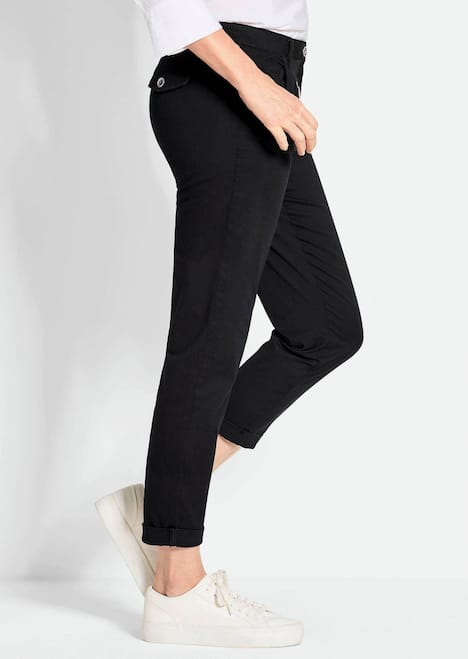 Lässige Chinohose mit weichem Peach-Finish