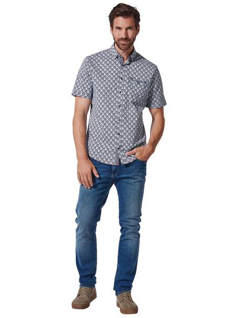 Kurzarm-Hemd gemustert