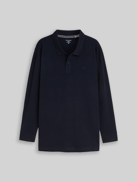 Langarm Piqué Poloshirt
