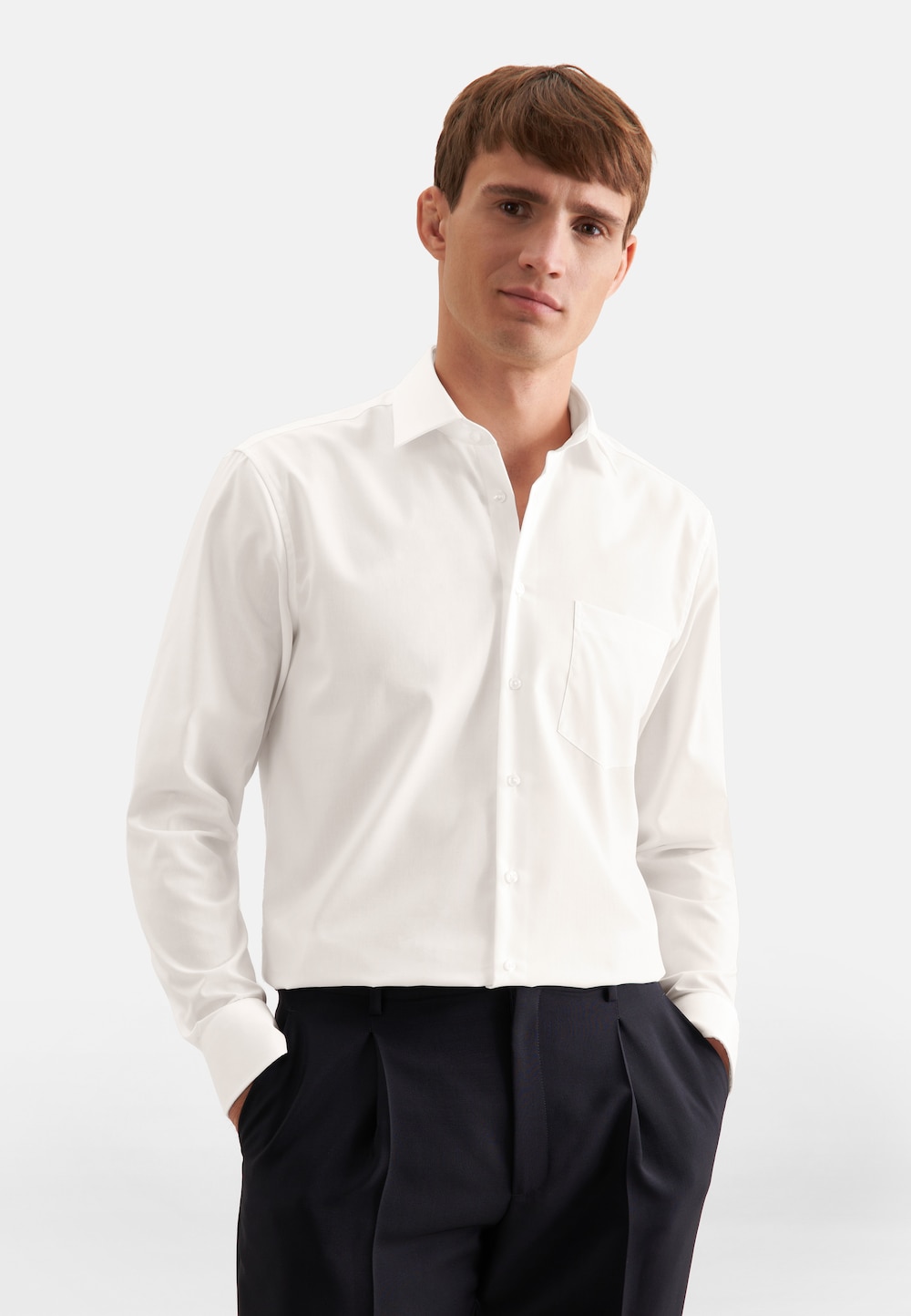 Herren Business Hemd - Uni