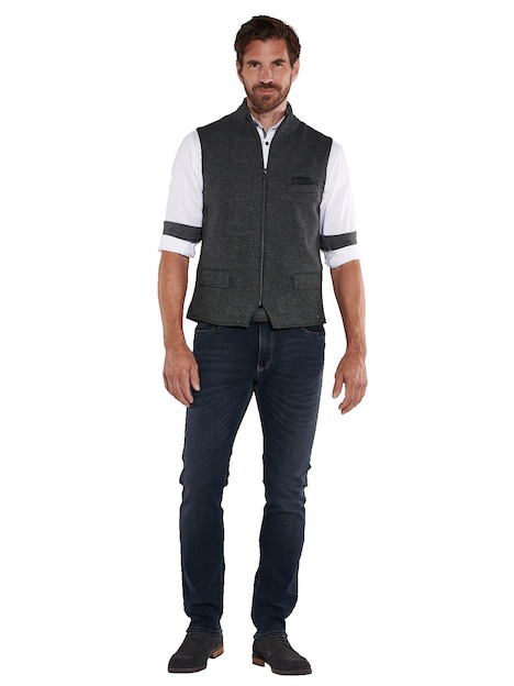 Herren Sakko-Weste slim fit , Anthrazit