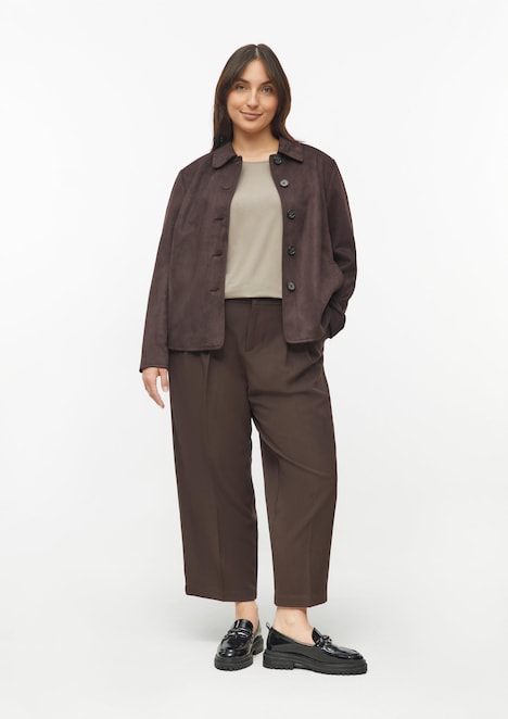 Twill-Hose mit Barrel Leg
