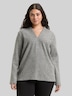 Sweatshirt mit V-Ausschnitt