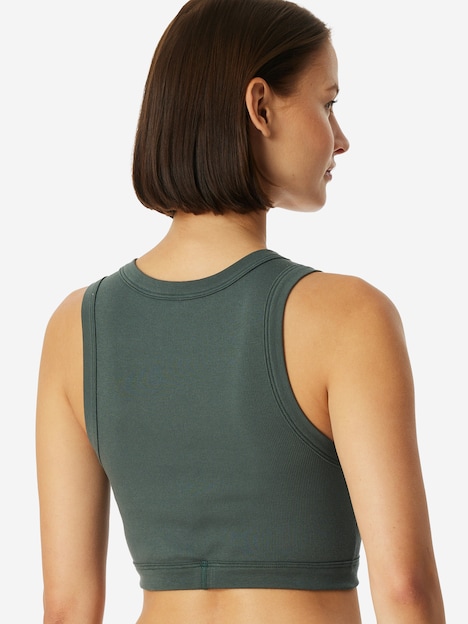 Schiesser Damen Bustier REVIVAL Paula - dunkelgrün