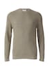 Strukturmix-Pullover aus reiner Baumwolle