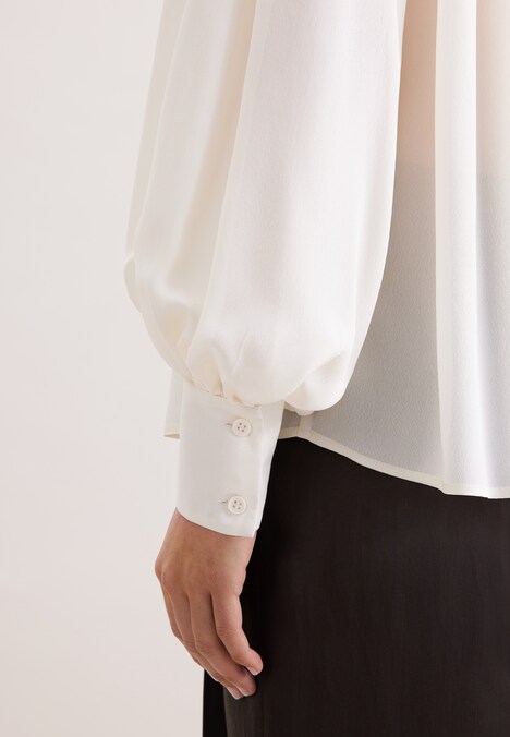 Damen Ausgestellte Bluse - Uni