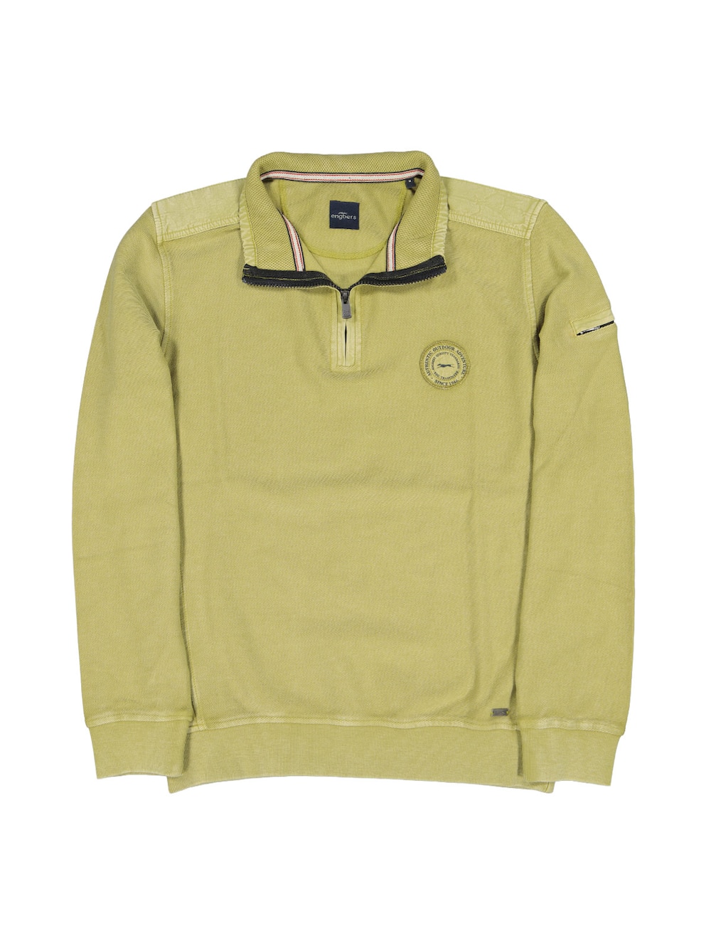 Herren Sweatshirt mit Stehkragen , Hellgruen