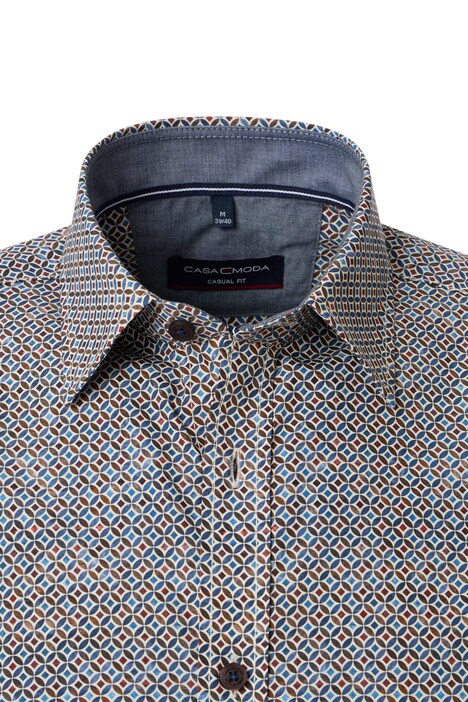 Freizeithemd Langarm Print Casual Fit