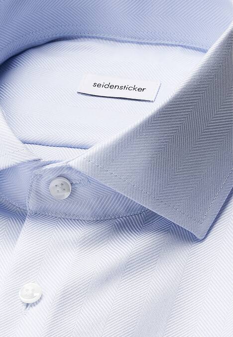 Herren Business Hemd - Fischgrat