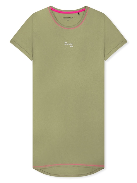 Schiesser Damen Nachthemd Casual Essentials linde