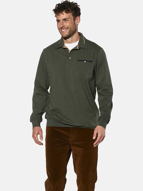 Langarm-Poloshirt DOROCASTI