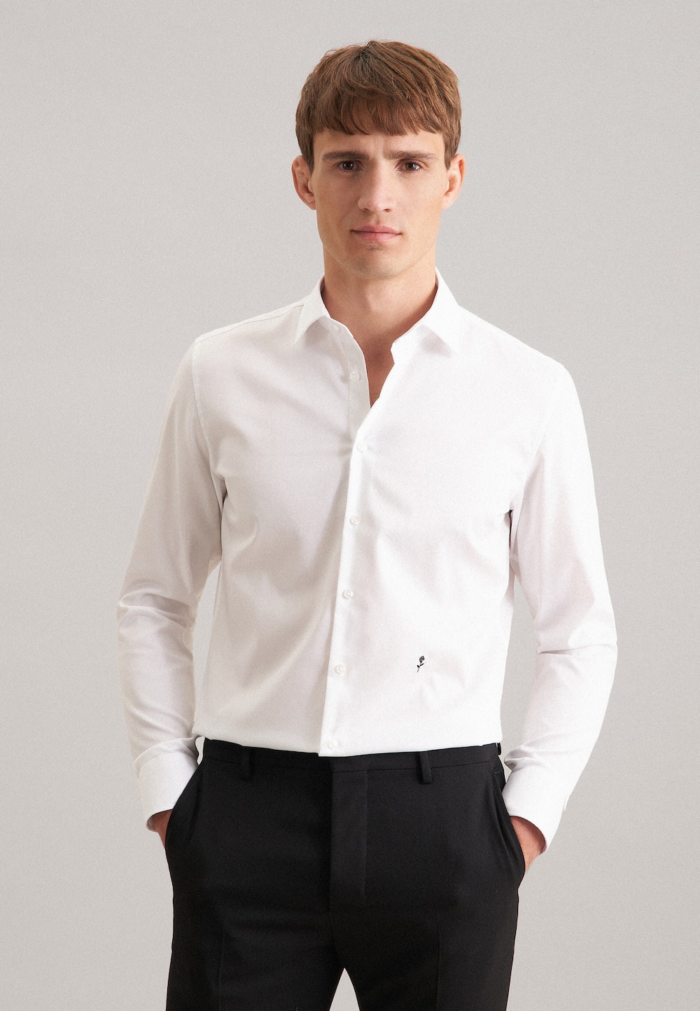 Herren Business Hemd - Uni