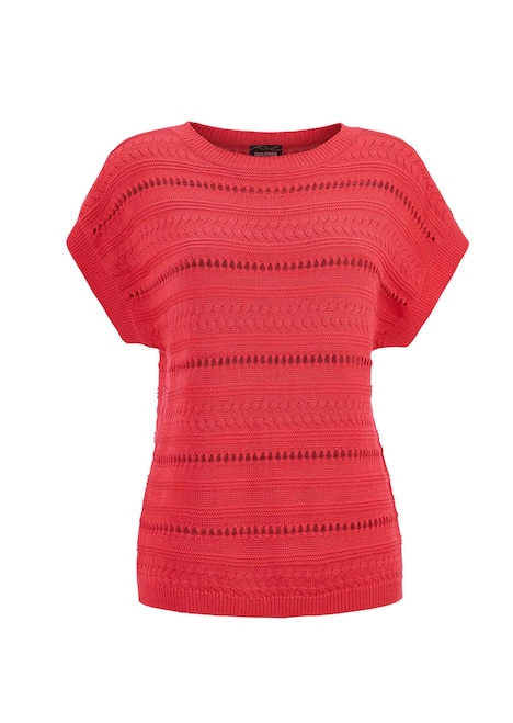 Stricktop mit U-Boot-Ausschnitt