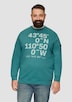 Sweatshirt mit Flock-Print