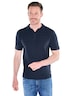 Herren Strick Polo-Shirt , Saphirblau