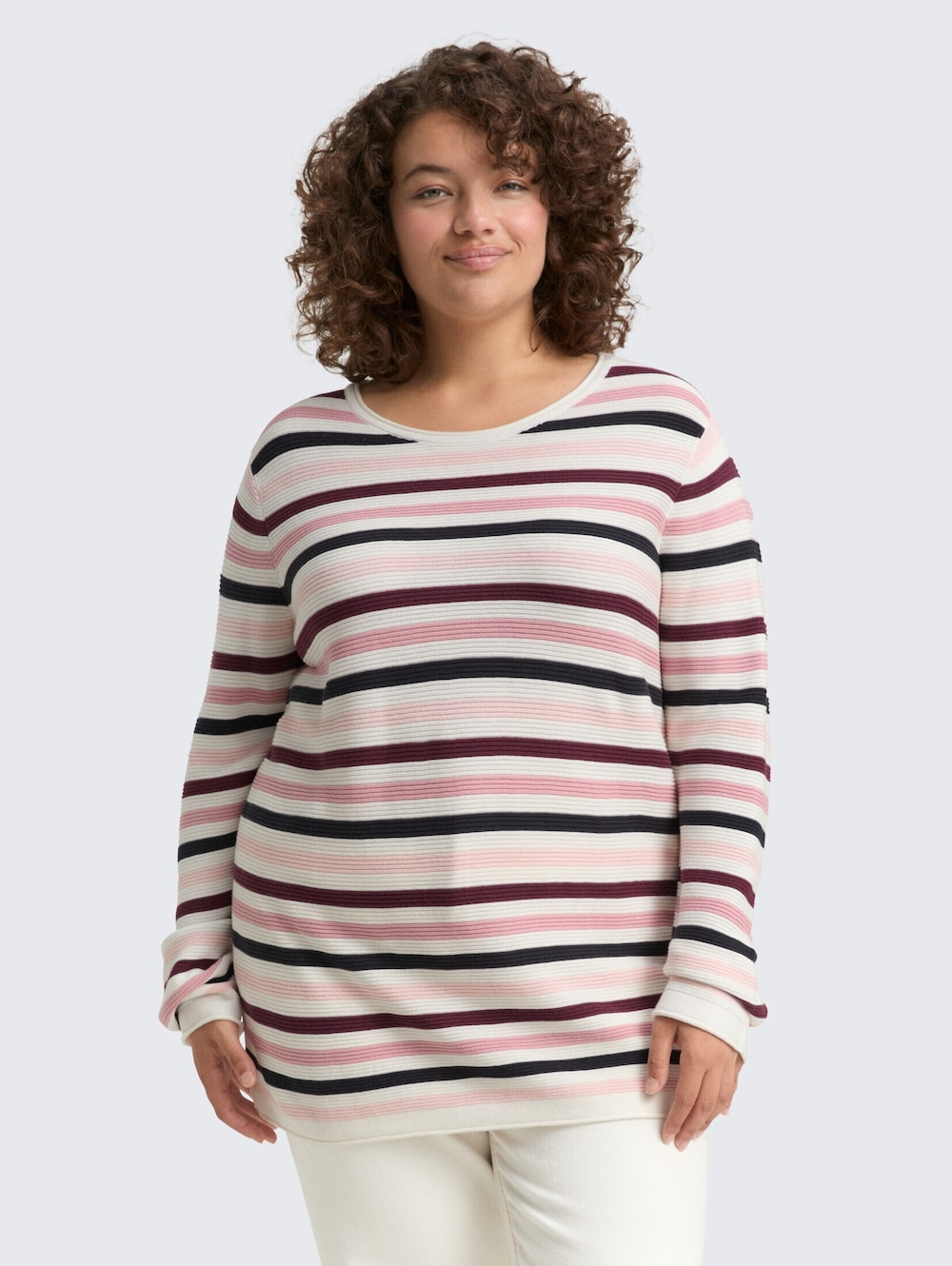 Tom Tailor Women PLUS Pullover & Strickjacken Plus Size - Strickpullover aus Bio-Baumwolle