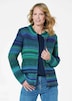 Multicolor Woll-Jacke mit Stehkragen