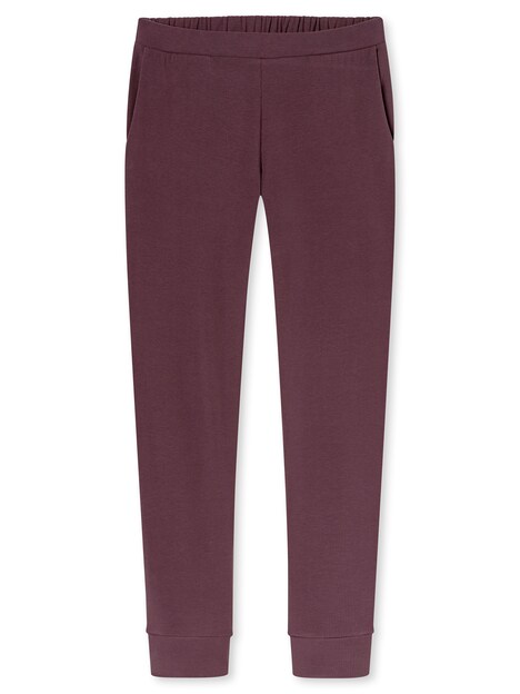 Schiesser Damen Schlafanzug Selected Premium Warming kakaobraun