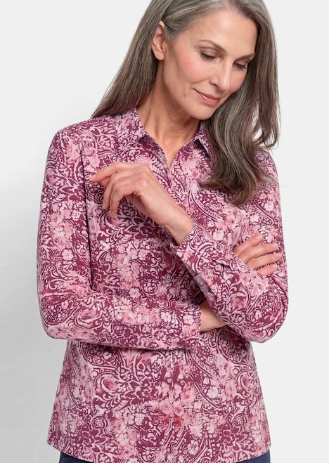 Hemdbluse mit Paisley-Druck