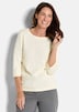GOLDNER Trui Katoenen pullover met 3/4-mouwen