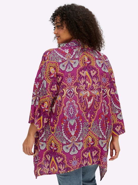 Blusenjacke 3/4-Arm Schalkragen