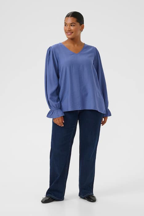 Langarm-Bluse Regular fit