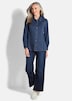 GOLDNER Denim overhemdblouse Jeansoverhemd van katoen-stretch