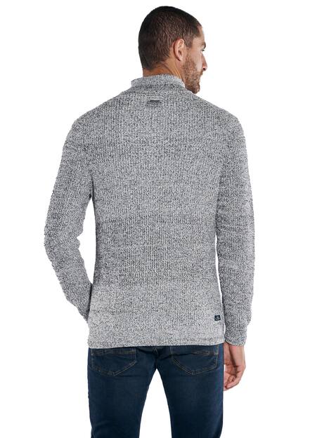 engbers Herren Pullover mit Troyerkragen , Schwarz