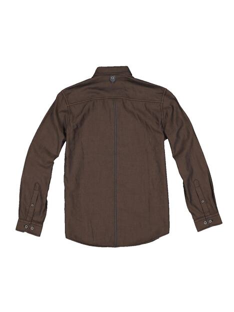 engbers Herren Langarm-Hemd aus nachhaltiger Baumwolle , Dunkelorange