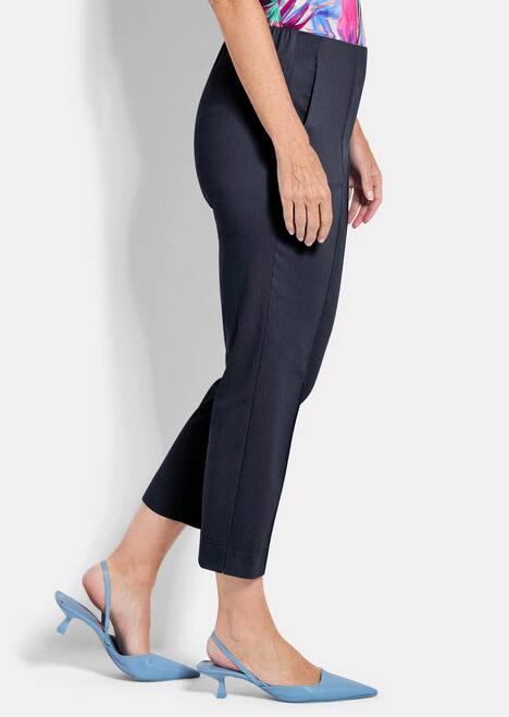 Elegante 7/8-Hose mit Biesen