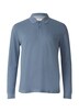 Langarm-Poloshirt aus Baumwoll-Piqué mit Bündchen