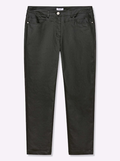 Hose Lederimitathose mit geradem Bein Formbund Uni