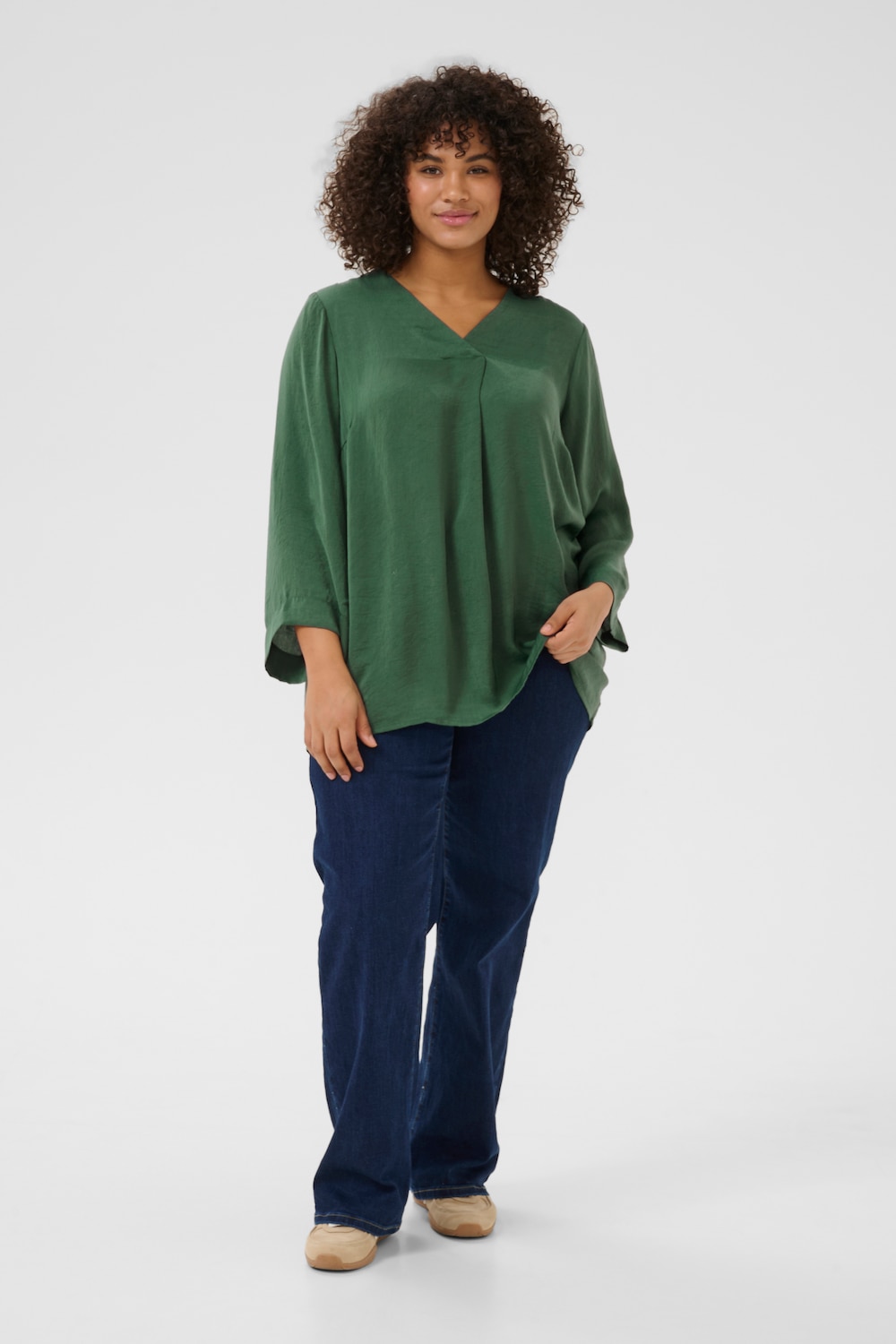 Langarm-Bluse Regular fit