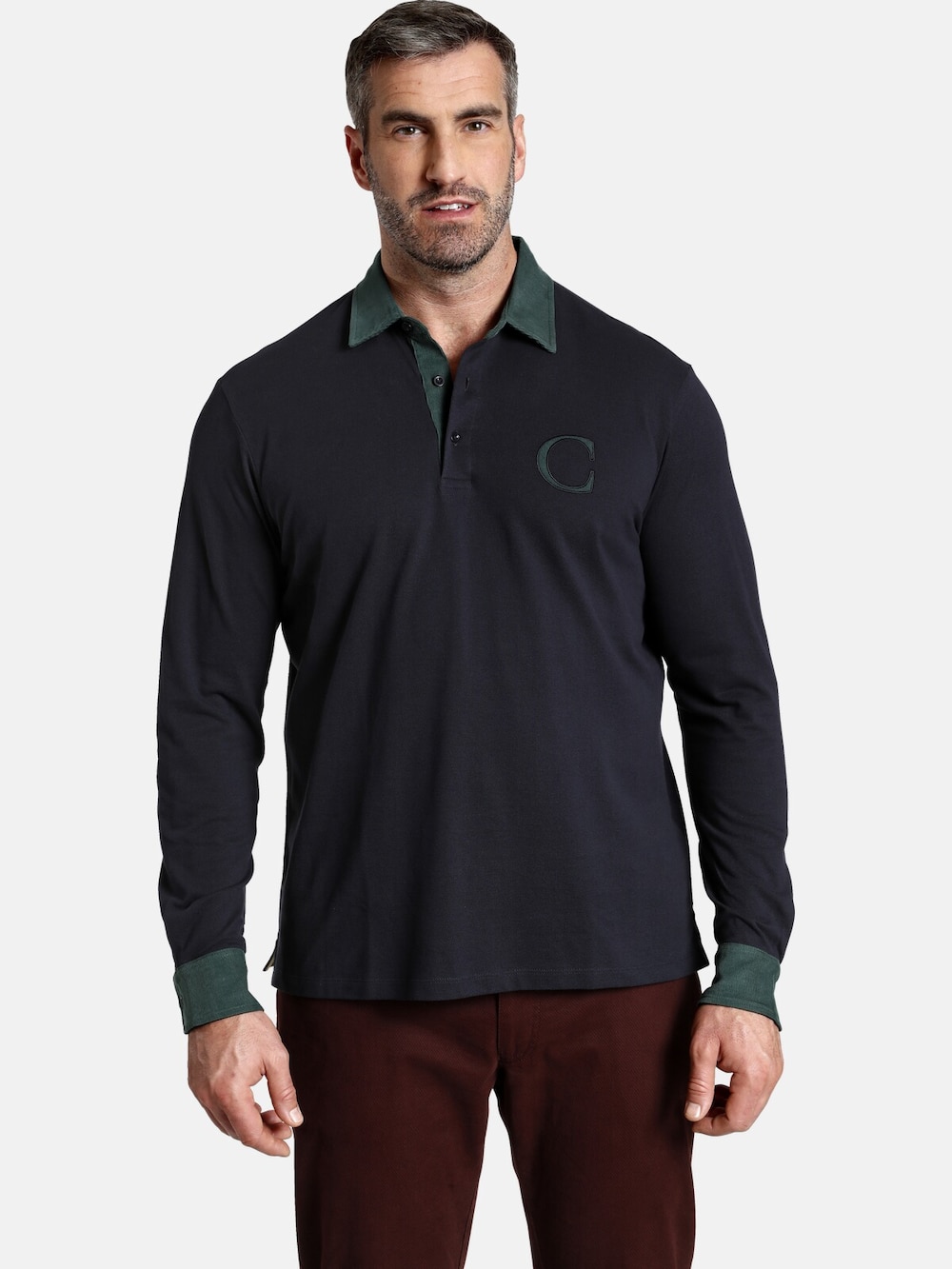 Charles Colby Langarm-Poloshirt DUKE BLAKE