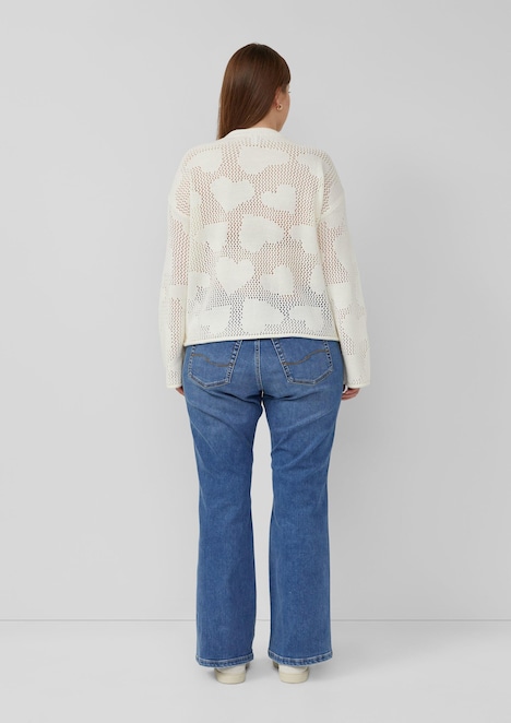 Transparenter Pullover