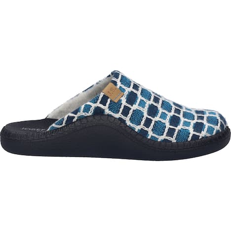 Hausschuh Monaco D 03, türkis-multi