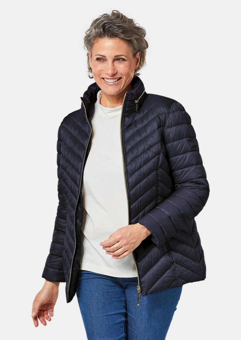 Leichte Steppjacke in knitterarmer Ware