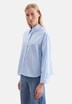 Damen Stehkragenbluse - Gestreift